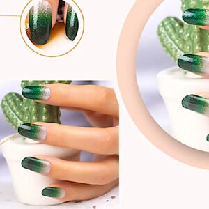 💌BO/GO$6 Nail Wraps Glitter Ombré green